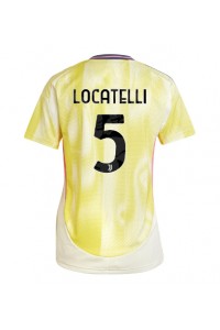 Juventus Manuel Locatelli #5 Voetbaltruitje Uit tenue Dames 2024-25 Korte Mouw